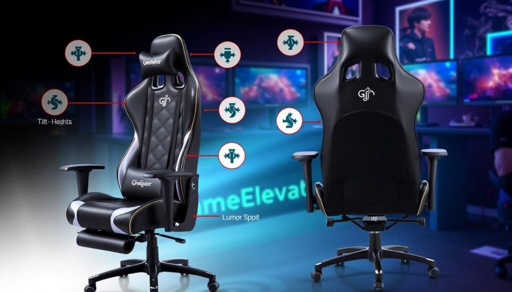 gaming chair adjustable features